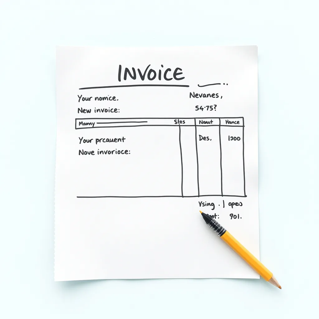 An old electrician invoice